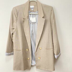 NWT Jules & Leopold Blazer - Women's Medium - Stylish 3/4 Sleeves & Rolled Cuffs